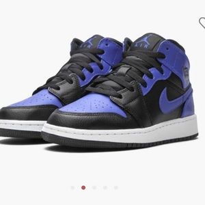 Air Jorden 1 Mid GS royal blue & black
